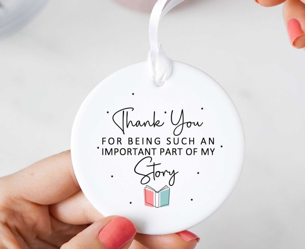 Thank You For Being Such An Important Part Of My Story Ceramic Gift Ornament